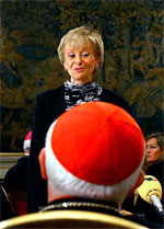 María Teresa Fernández de la Vega, en el Vaticano (Foto: Efe)
