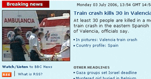 La información sobre el suceso, en la BBC La información sobre el suceso, en la BBC