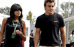 Fernando Alonso y Raquel del Rosario Fernando Alonso y Raquel del Rosario