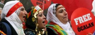 Manifestación a favor de los kurdos