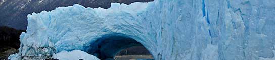 El 'puente' del glaciar Perito Moreno
