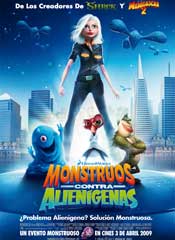 Monstruos contra alienígenas - Cartel