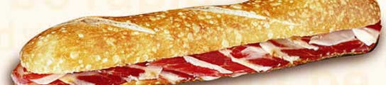 Bocadillo de jamón.