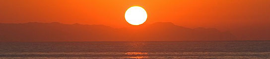 Puesta de sol en Almería