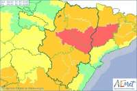 La ribera del Ebro y el sur de Huesca, en alerta roja por temperaturas extremas