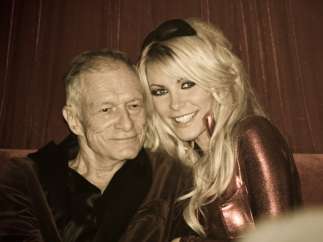 Hugh Hefner y Crystal Harris