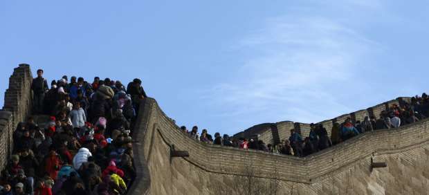 Multitud en la Muralla