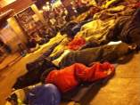 Mil personas acampan de nuevo en Sol Mil personas acampan de nuevo en Sol