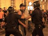 Carga policial en la marcha laica 'antipapa' Carga policial en la marcha laica 'antipapa'