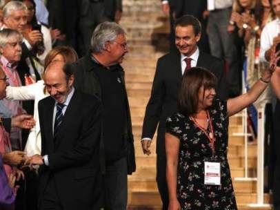 Felipe González, Zapatero y Rubalcaba