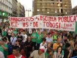 Protesta de educación Protesta de educación