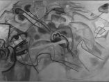'Infrared reflectogram of Vasily Kandinsky’s Painting with White Border'