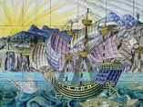 'Galleon tile panel'