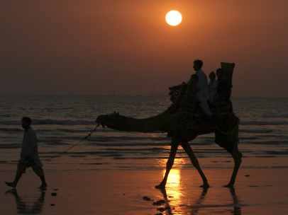 Atardecer en Pakistán