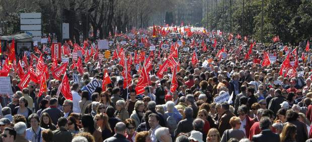 Miles de personas en Madrid