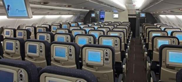 Asientos de un avión