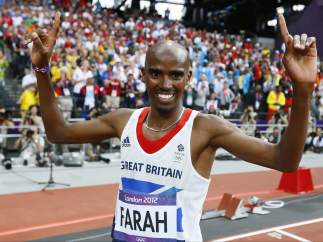 Mo Farah, oro en el 5.000 m