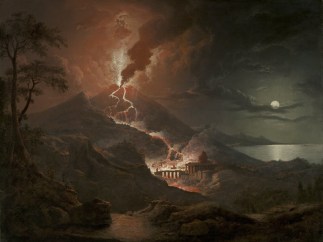 'Eruption of Vesuvius with Destruction of a Roman City, 1824'