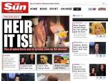 Portada online de 'The Sun' Portada online de 'The Sun'