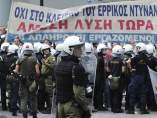 Protestas en Grecia por la visita de Merkel Protestas en Grecia por la visita de Merkel