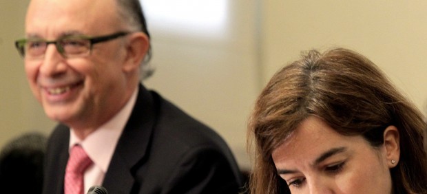 Soraya Sáenz de Santamaría y Cristóbal Montoro Soraya Sáenz de Santamaría y Cristóbal Montoro