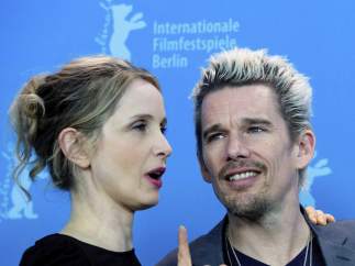 Julie Delpy y Ethan Hawke, en la presentación de 'Before midnight'.