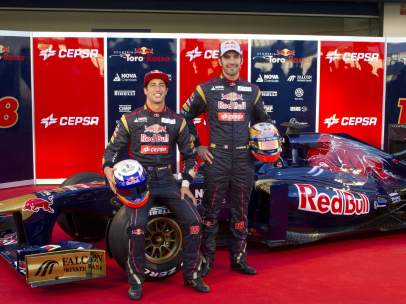 Jean-Éric Vergne y Daniel Ricciardo