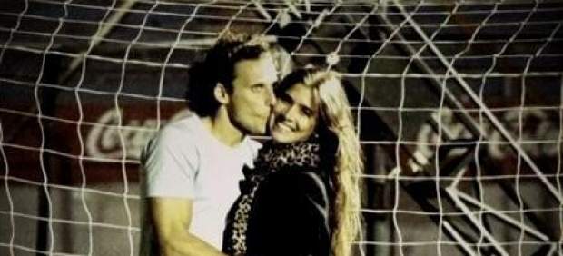 Diego Forlán y su prometida, la modelo Paz Cardoso. Diego Forlán y su prometida, la modelo Paz Cardoso.