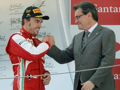 Fernando Alonso y Artur Mas