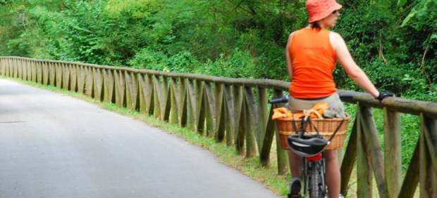 Vía verde en bicicleta