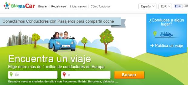 Web de BlaBlaCar