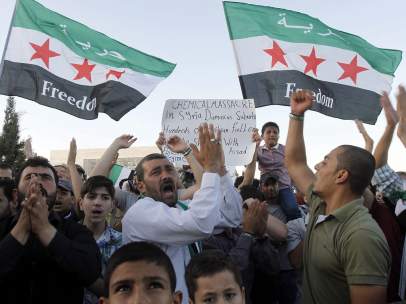 Protestas por el ataque químico en Siria