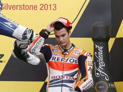 Dani Pedrosa, pensativo en Silverstone