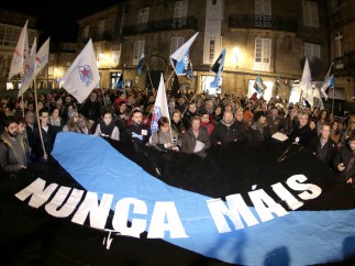 Protesta del colectivo 'Nunca máis'
