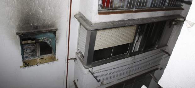 Vivienda incendiada Vivienda incendiada