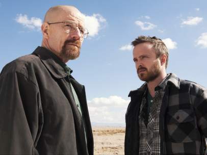 Los protagonistas de 'Breaking Bad'.