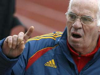 Luis Aragonés, negando