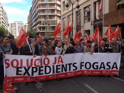 Protesta por los impagos del Fogasa
