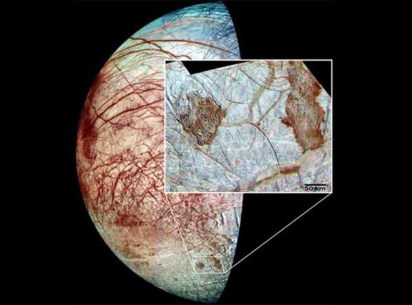 Resultado de imagen de La luna de Júpiter Europa