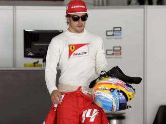 Fernando Alonso, en Montmeló