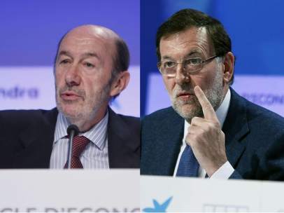 Rubalcaba y Rajoy