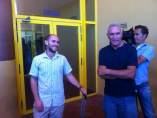 Carlos Cano y Diego Cañamero, de SAT. Carlos Cano y Diego Cañamero, de SAT.