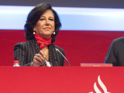 Primer acto de Ana Botín como presidenta del Santander