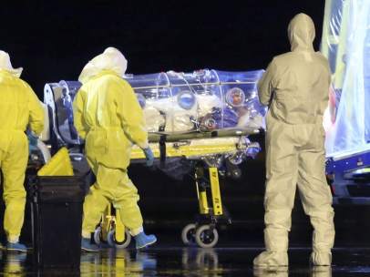 Llegada a España del religioso infectado de ébola