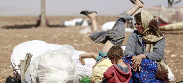 Refugiados en la frontera turco-siria