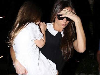 Victoria Beckham con su hija Harper