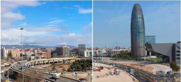 Los carriles de entrada a Barcelona por la Gran Via se reducirán de cinco a dos