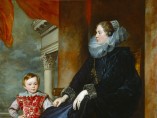 Sir Anthony Van Dyck, A Genoese Noblewoman and Her Son, c. 1626