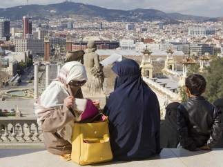 Mujeres con niqab