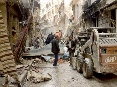 Bombardeo en Siria